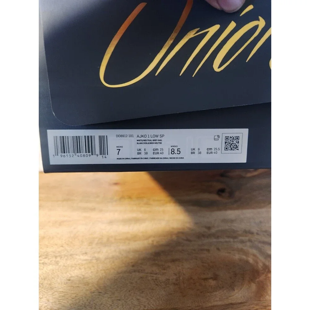 Nike Air Jordan 1 Low AJKO Union Canvas Size 7 DO8912-101 Brand New